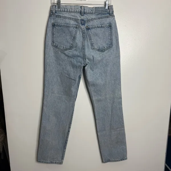Revice Denim High Waisted Button Fly Jeans Light Wash Size 29 Minimalist Normcore - Image 6