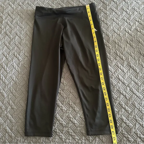 Adidas Black Climalite Cropped Capri Activewear Pants M - Image 8