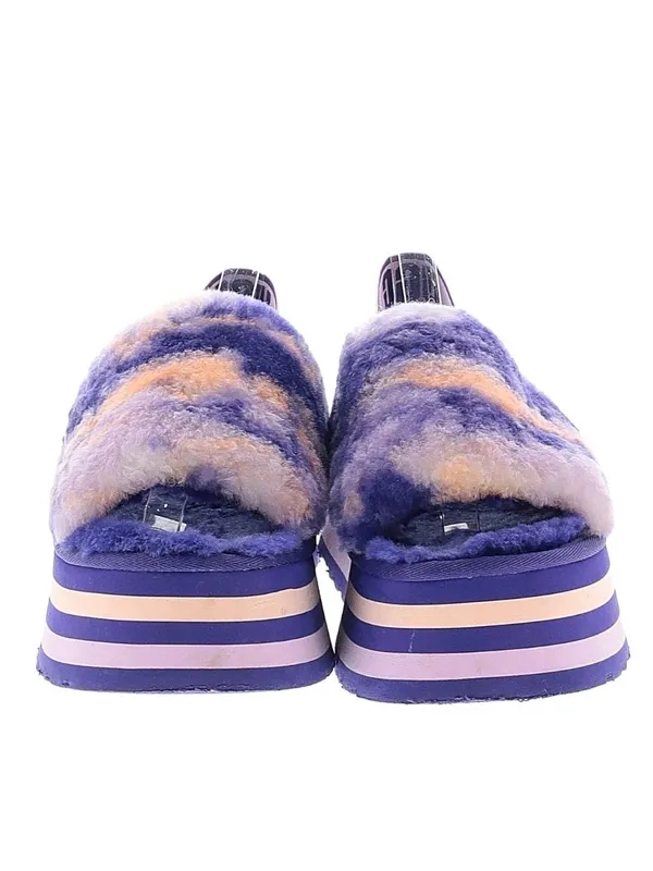 UGG Women's Disco Marble Slide Sandals Violet Night Size 7 Excellent Condition. - Image 2