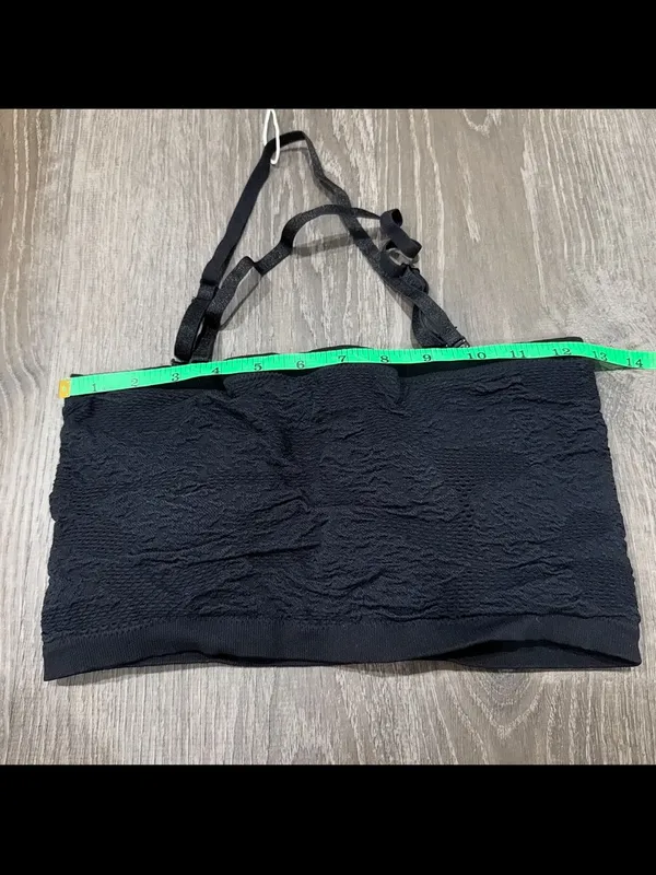 NWT Halara Black Textured Tube Top - Image 7