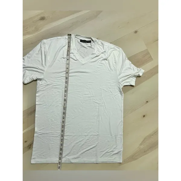 Naked Wardrobe NEW Women’s Oversized Medium White V-neck T-shirt - Image 5