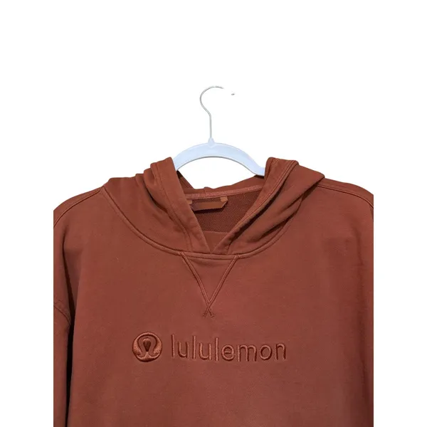 Lululemon M/L All Yours Graphic Hoodie Sweatshirt Dark Terracotta Earthy Neutral - Image 6