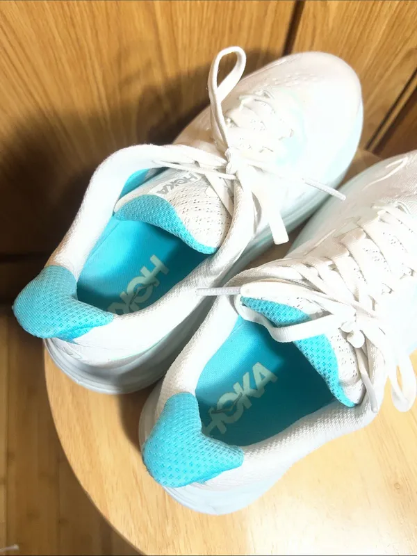 Hoka Women's White & Teal Running Sneakers - Image 8