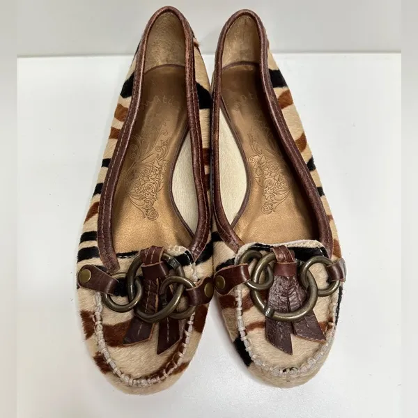 Matisse Ponyhair Exotic Animal Print Leather Upper Flats‎ Size 6.5 - Image 2