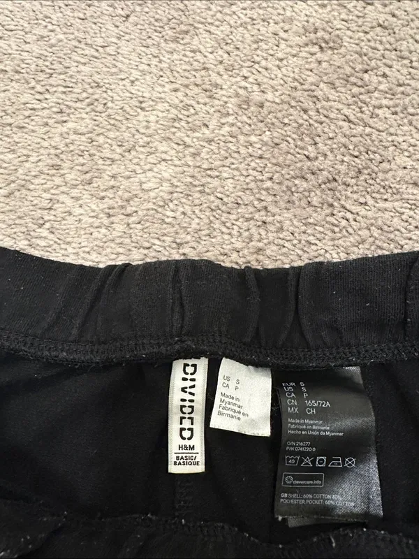 Divided Black Casual Pull-On Athletic Shorts - Image 2