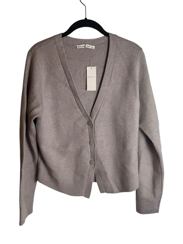 Abercrombie & Fitch LuxeLoft Rounded Sleeve Cardigan Large NWT - Image 3
