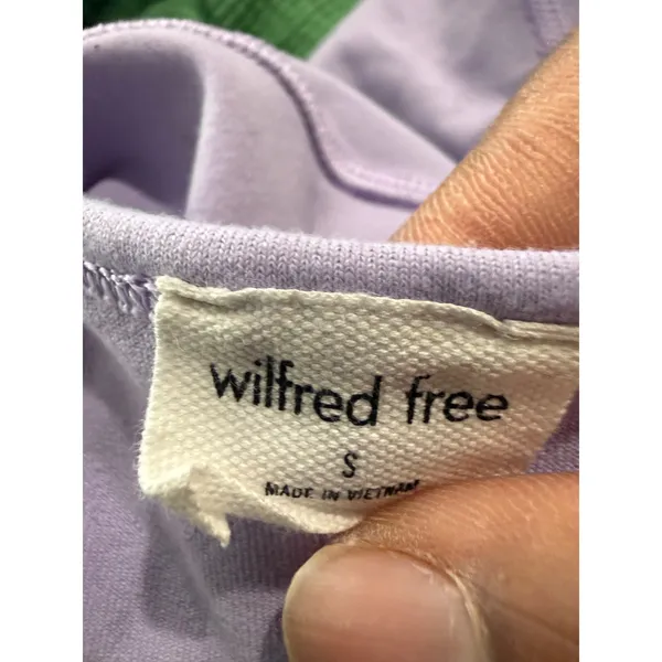 Wilfred Free Aritzia Divinity Jumpsuit Lilac Purple Spaghetti Strap Unitard S - Image 4