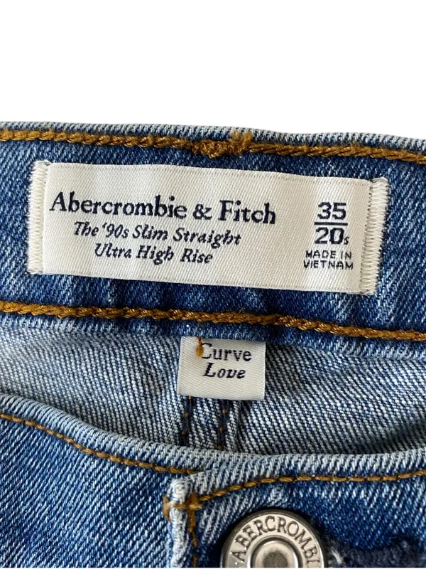 NWT ABERCROMBIE & FITCH The 90s Slim Straight Jeans - Image 6