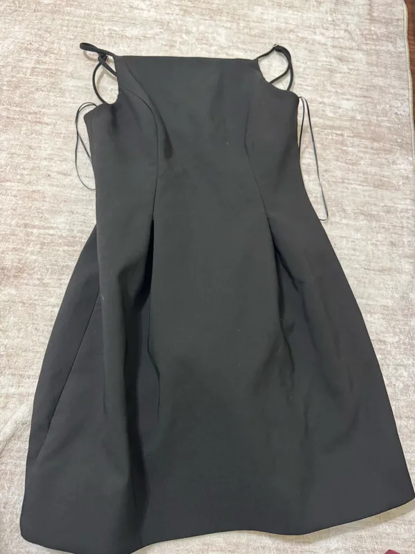 Zara black mini dress size xs  - Image 2