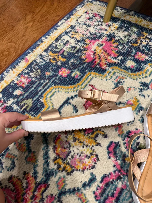 Rose Gold Pierre Dumas Espadrille Sandals - Image 3