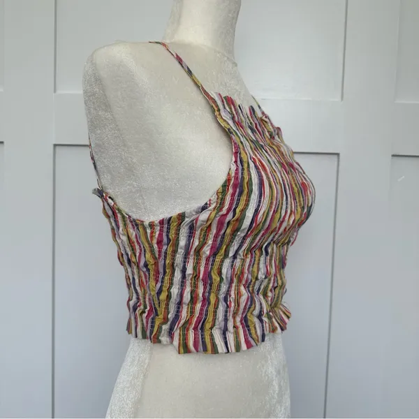 Zara Smocked Cropped Tank - Image 2