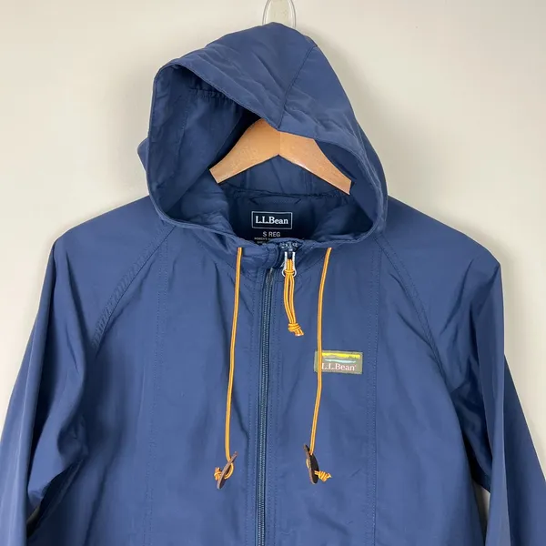 LL Bean Jacket Womens Small Navy Mountain Classic Full Zip Hoodie Lightweight S‎ - Image 3