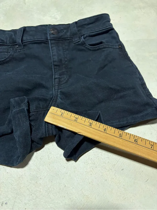 American Eagle High-Rise shortie Denim Shorts 0 - Image 3