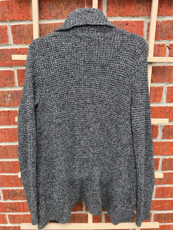 Banana Republic Tumbled Pebble Wool Blend Open Shawl Cardigan Size Small - Image 7