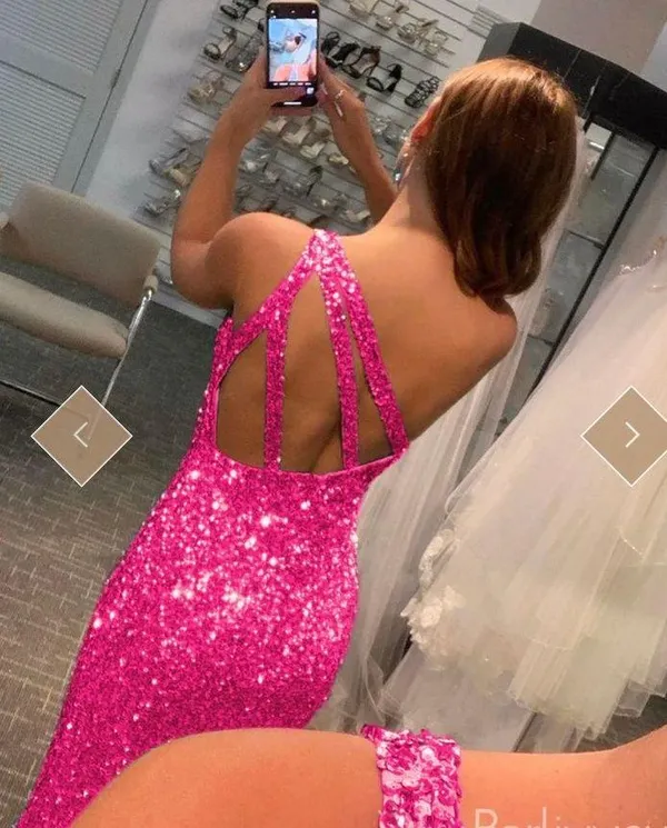 Berlin Nova Blue Sequin Prom Dress - Image 2