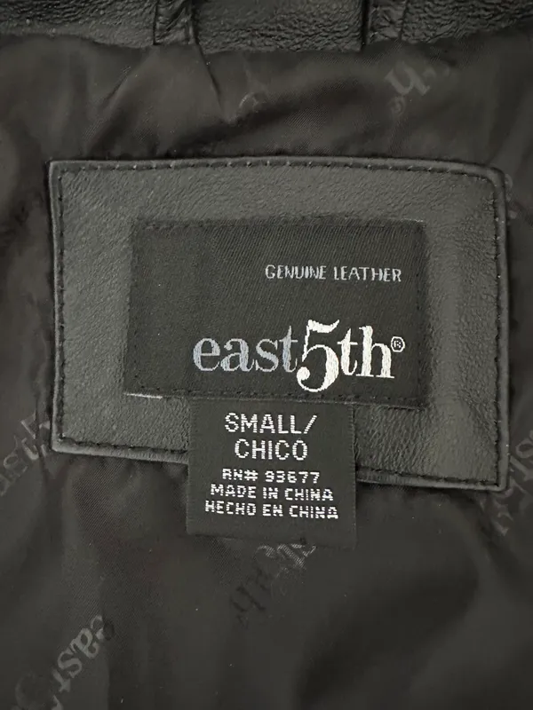 Vintage Real Leather Jacket - Image 3