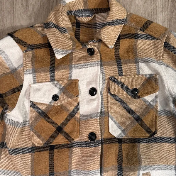 Classic Oversized Plaid Shacket by Sweet Lovely by Jen S - Image 5