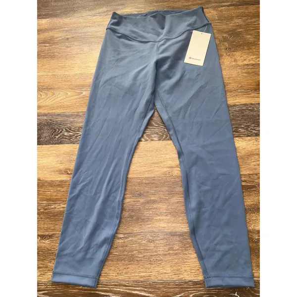 Lululemon Wunder Under SmoothCover High Rise 25” Washed Denim Size 10 NWT - Image 3