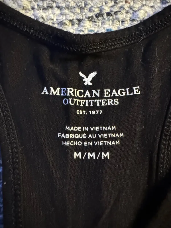 American Eagle Black Button Bodysuit - Image 3