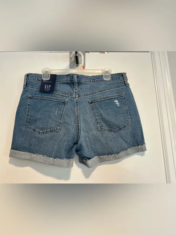 NWT Gap Cuffed Jean Short Sz12/31 Mid Rise Casual Classic Preppy Festival Summer - Image 2