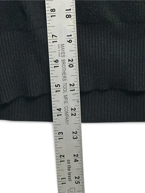 Anthropologie Black Textured Puff Sleeve Sweater Size Large Statement Sleeve - Image 8
