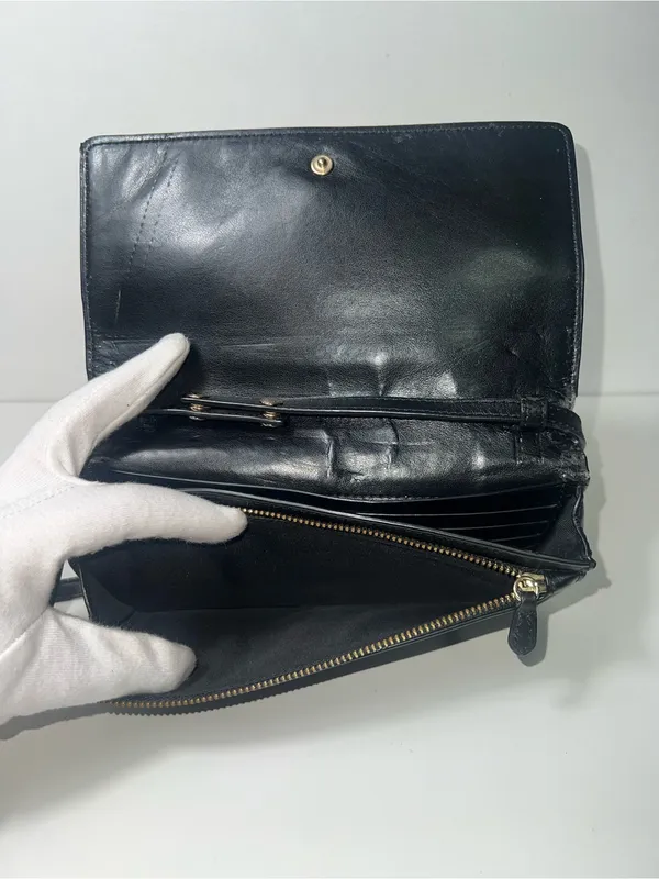 Coach Hayden Anna Foldover Lizard Embossed Leather Crossbody Clutch - Image 10