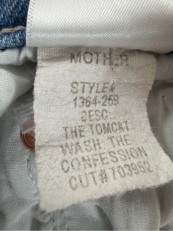 MOTHER The Tomcat Ankle Shred The Confession Jeans‎ 24 Distressed - Image 12