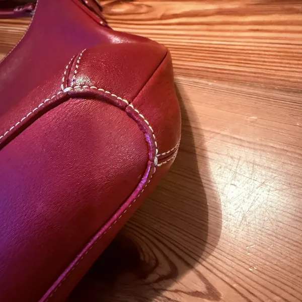 VTG Coach Slim Legacy‎ Shoulder Bag Purse Red Leather 9326 Pristine Inside EUC - Image 8
