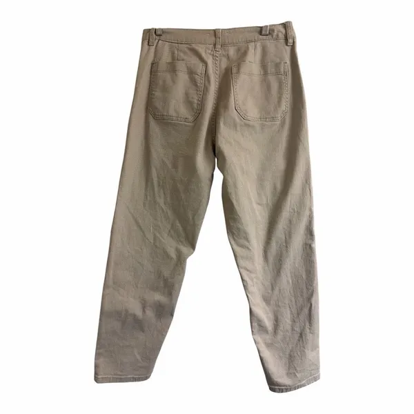 ✨HABITUAL Relaxed Cargo Ankle Cream/Tan Sz 4/27 Pants✨ - Image 4