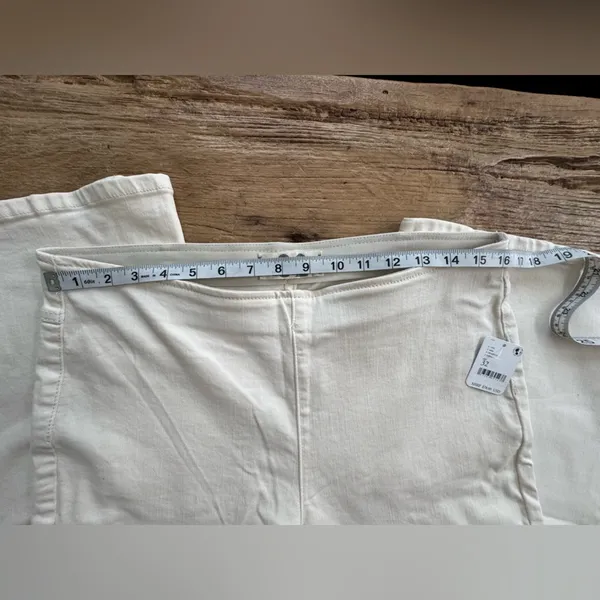 NWT Free People Penny Pull on Flare Jeans ~ White~ size 32 🤍 - Image 15