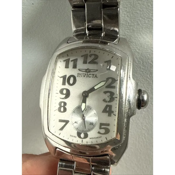Invicta Lupah Model 2853, Stainless Steel, Works,‎ Need New Battery - Image 10