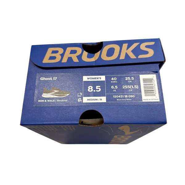 Brooks Women's Ghost 17 Running Shoe in Black/White, Size 8.5 - Image 7