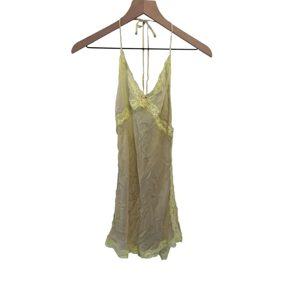 NWT Skims romance lace slip dress Silk XS Sage ( SOLD OUT) Rare - Image 4