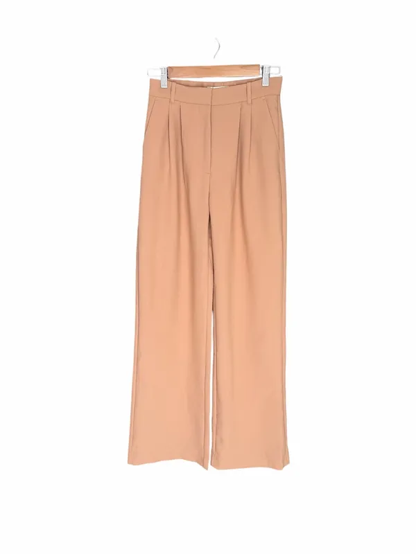 Abercrombie - NWT Sloane Tailored Wide Leg Dress Pants Tan Sz 26/2 Long - Image 3