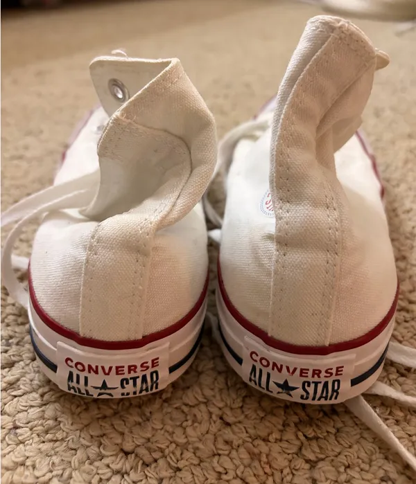 White Converse High-Top Sneakers All Star - Image 4