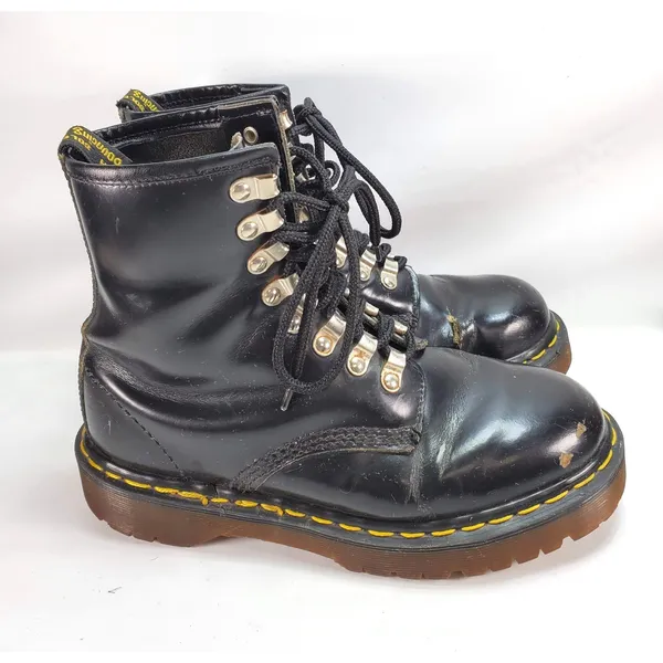 Dr. Martens Vintage England 8217 Lug Sole Platform Combat Y2k Boots‎ Uk 5 Us 7 - Image 4