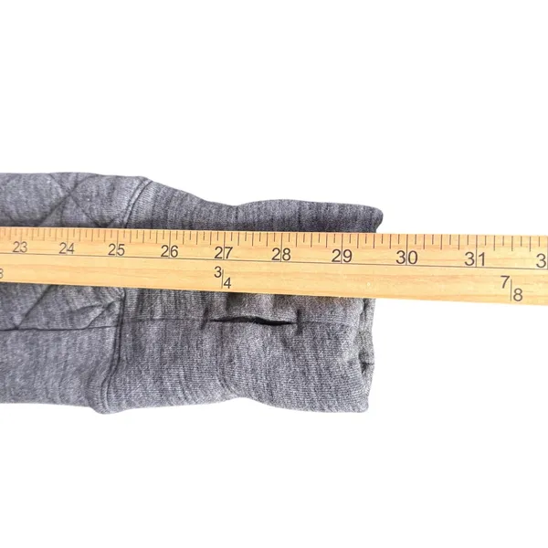 Lululemon Quarter‎ Zip Quilted Pullover Size 4 Gray Mock Neck Thumbholes - Image 10