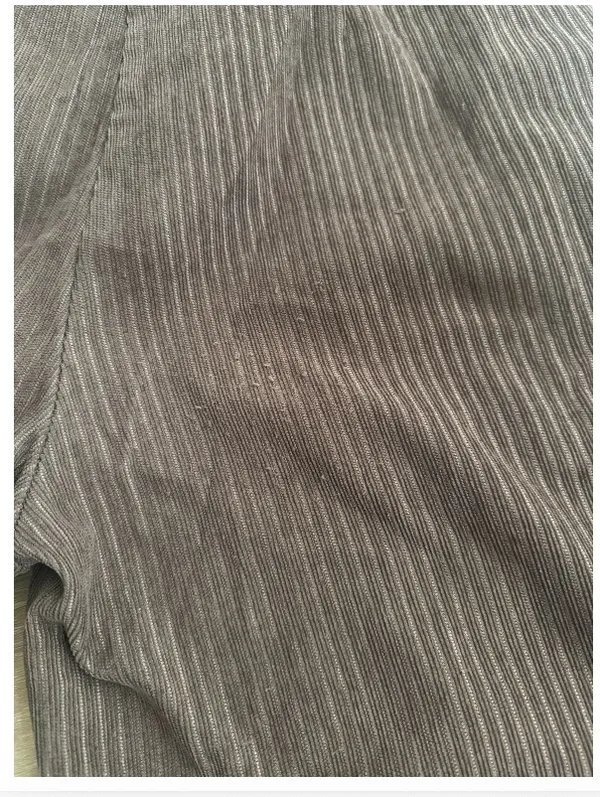 SHEIN Brown Ribbed High-Waisted Wide-Leg Pants Size M / US 6 - Image 9