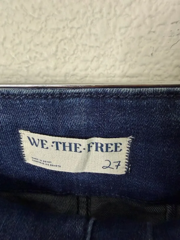 Free People We The Free Jayde Flare Jeans Indigo Blue Womens Size 27 - Image 8