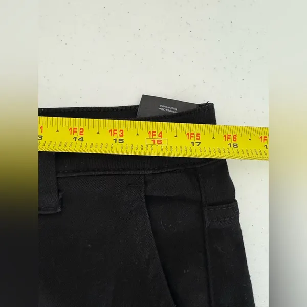 RISEN High Rise Side Slit Cargo‎ Bootcut Black Jeans - RDP5649 - Size 15/32 623 - Image 13