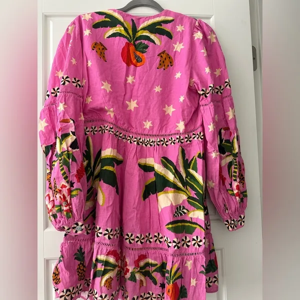 Farm Rio Leopard Forest Mini Dress - Image 4