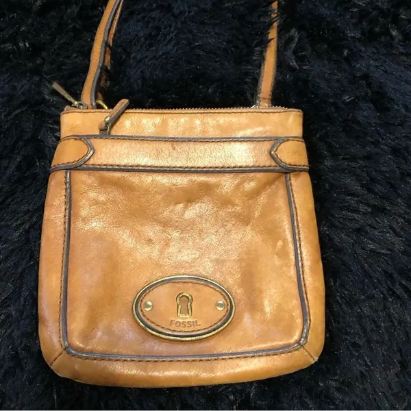 FOSSIL leather purse crossbody bag - Image 6