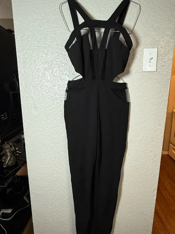 Hot Miami styles mesh cut out jumpsuit size Medium - Image 3
