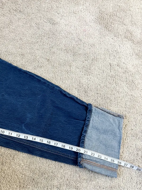 Kate Spade X Target Women’s High Rise Straight Leg Wide Cuff Jeans Dark Wash 6 - Image 14