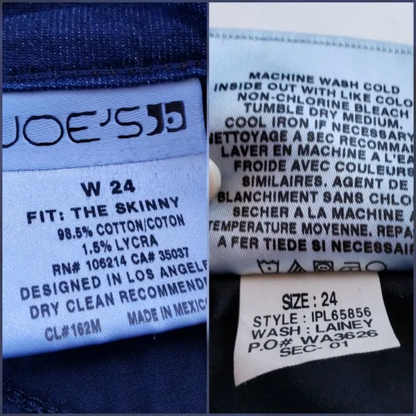 Joe's The Skinny in Lainey Womens Jeans Sz 24 Y2K Preppy Dark Wash Minimalist - Image 8