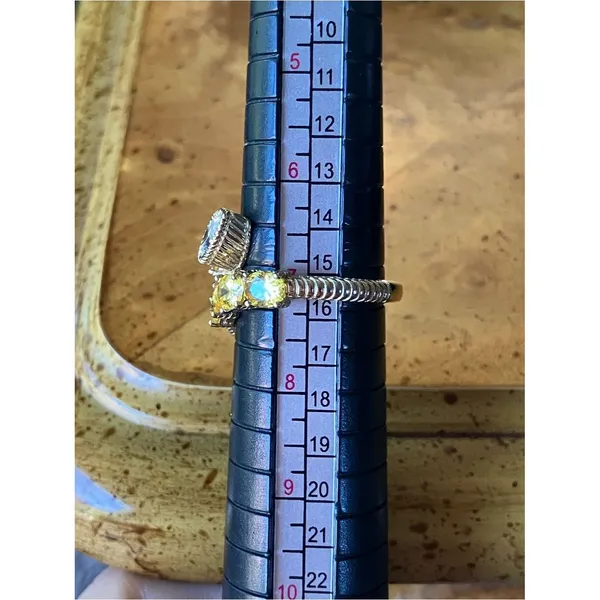 Judith Ripka Simulated Diamond Ring Size 7 - Image 8