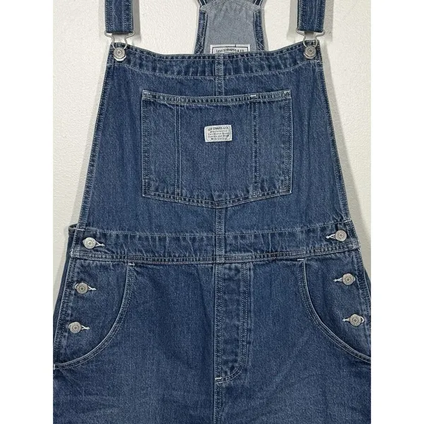 Levi’s Vintage Two Horse Brand Bib Work Clothing Overalls XL Denim Romper Retro - Image 2