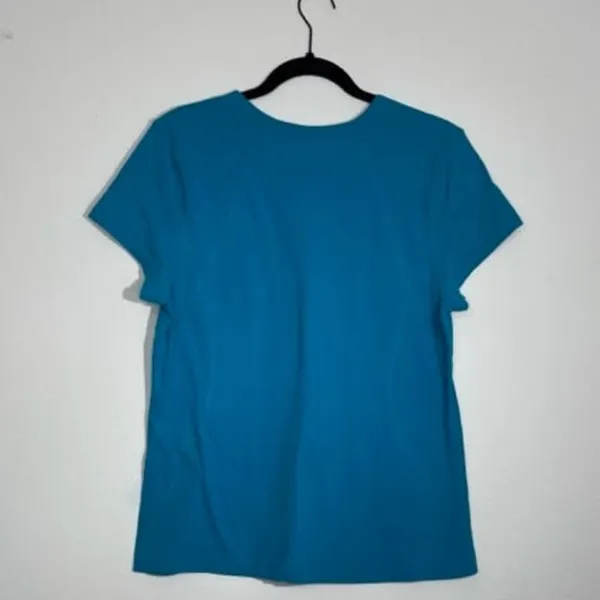 Tek Gear Blue Scoop Neck Tee Slightly Fitted Size XL - Image 7