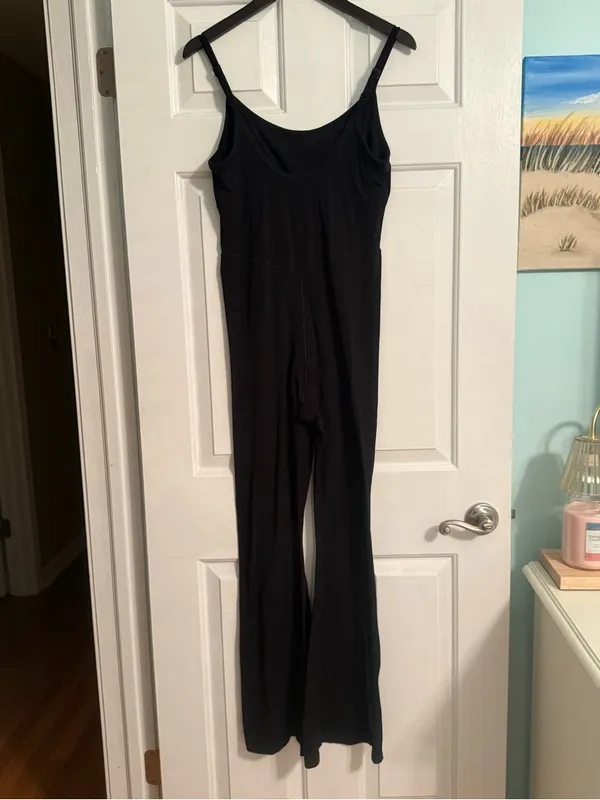 Aerie Offline XTRA Flare Jumpsuit in Black - Image 3