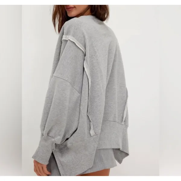 NWT Free People ‎ “New York” Grey Camden Pullover - Image 7